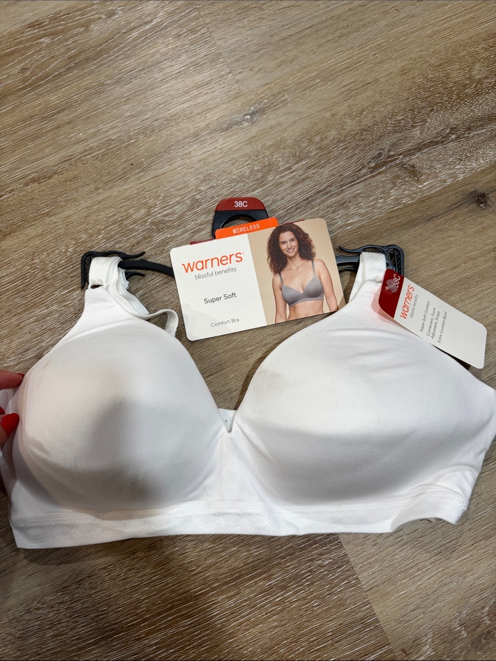 Warner's Super Soft Wireless Comfort Bra - White